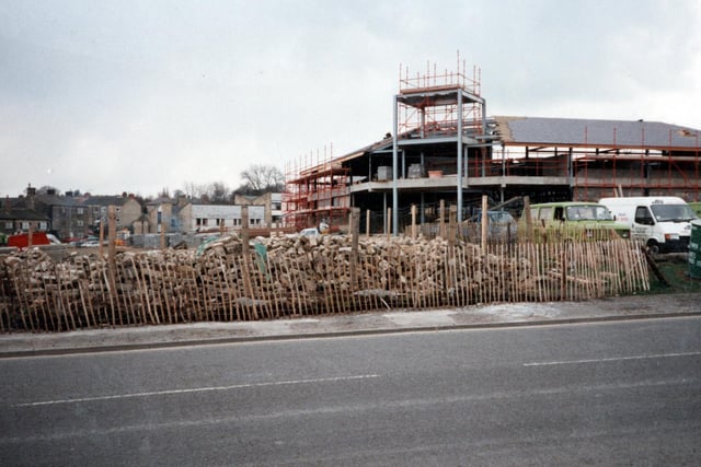 Construction site for Morrisons, off Otley Road in Guiseley. This was the site of Cassfield Mills.