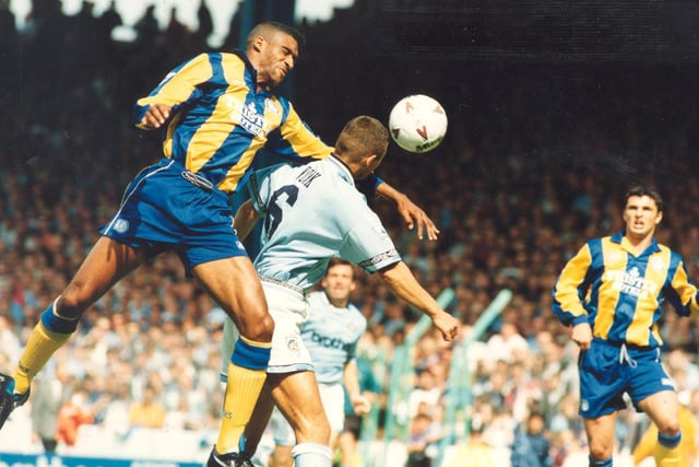 Brian Deane scored on his Leeds United debut at Maine Road.