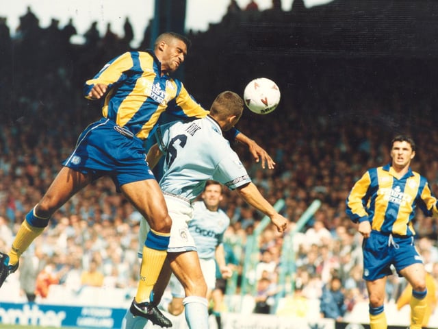 Brian Deane scored on his Leeds United debut at Maine Road.