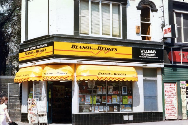 Williams' newsagents and tobacconist on New Briggate