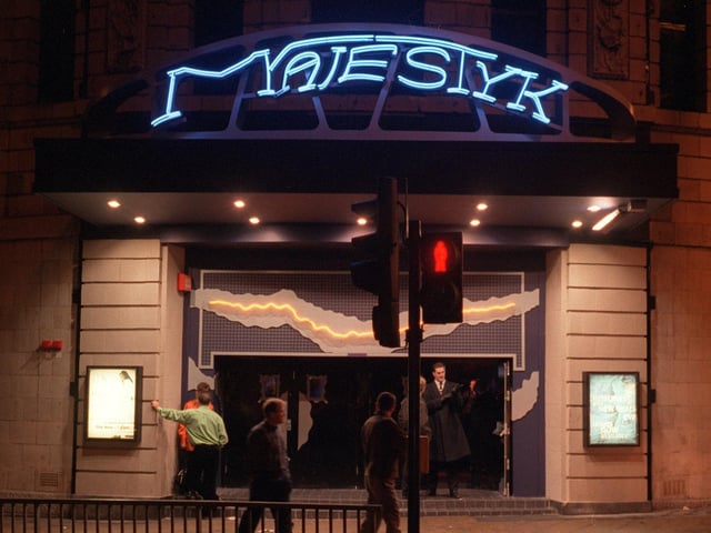 The imposing frontage of the Majestyk club in City Square, now the home of Channel 4
