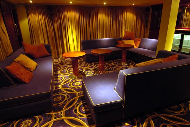 One of the private rooms in the superclub, which closed its doors in 2014 was replaced by PRYZM