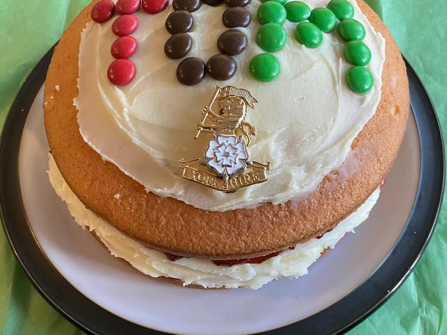 Some of the cakes made to mark Captain Tom Moore's 100th birthday.