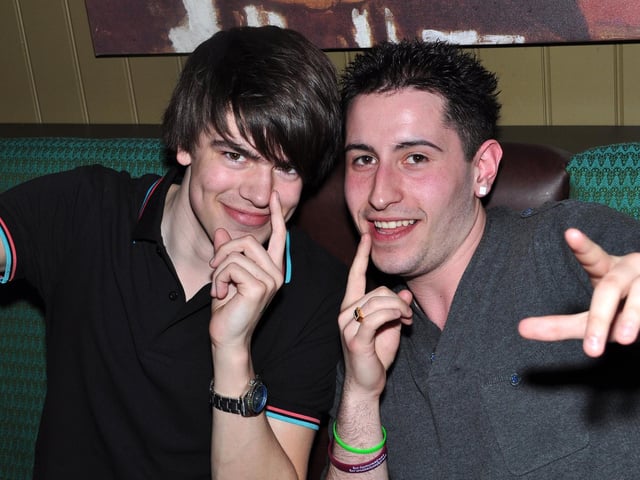 Ash and Tom in The Barbican.
