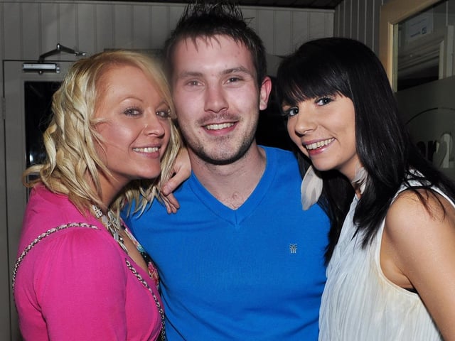 Leigh, TJ and Chardi in Bar 2B.