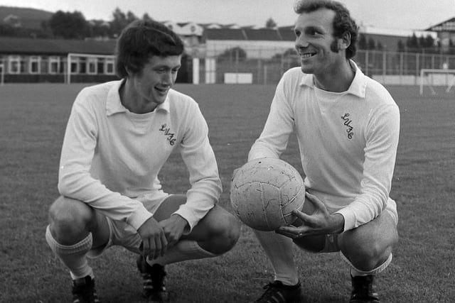 Trevor Cherry (left) pictured with Roy Ellam in 1972.