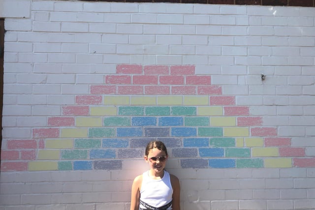 Ella Craig created this mural for the NHS at her home in Horbury.