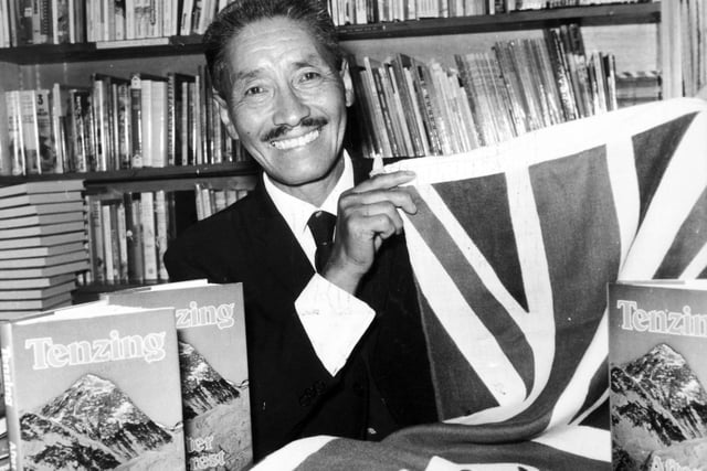Sherpa Tenzing was at Austicks Bookshop on The Headrow signing copies of his autobiography After Everest.