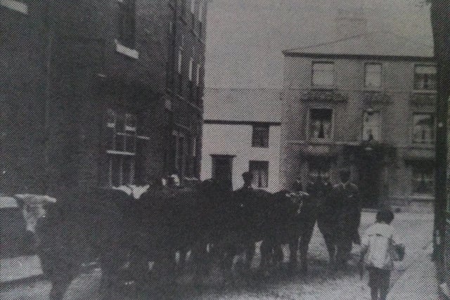 They used to sell cattle in the streets of Poulton, a rather messy business. But, as trade expanded, an auction mart was created behind the Golden Ball