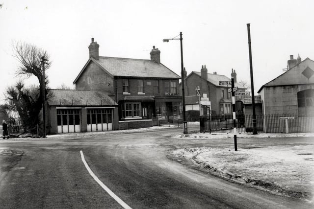 In this view of Carleton crossroads in the 1950s, Carleton Church of England School can be seen on the right. A school in Carleton was first mentioned in the will of Elizabeth Wilson in 1680.