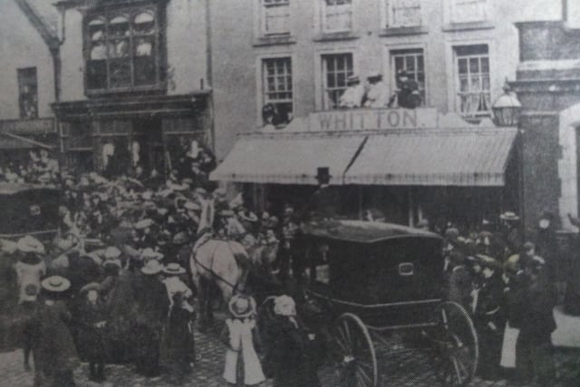 Weddings always create interest and here's one in Poulton from 1906