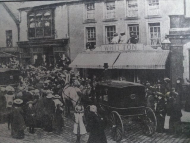 Weddings always create interest and here's one in Poulton from 1906
