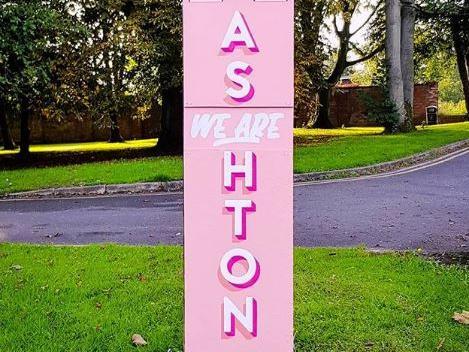 'Just because you're broken, doesn't mean you can't be fixed' - The street sign has since been repaired by the artist and continues to inspire positive community vibes in Ashton. Credit: Vews_One