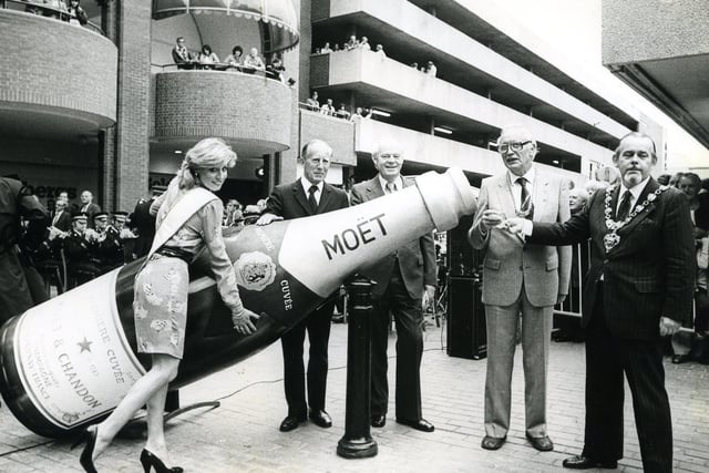 The opening of the Hounds Hill shopping centre in 1980.