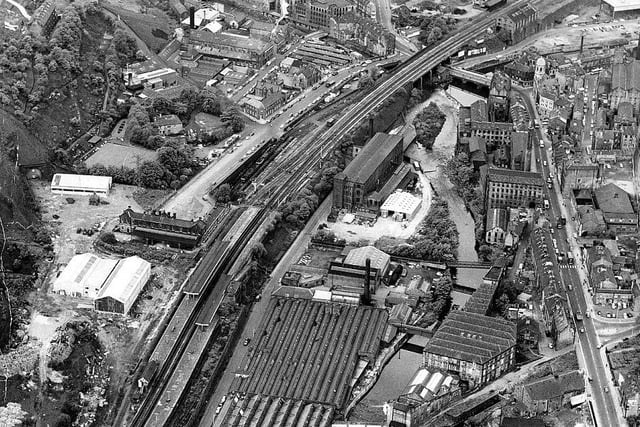 Sowerby Bridge from the sky back in 1984.