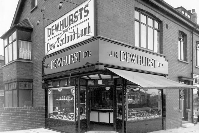 A view of JH Dewhurst Ltd at 137 Easterly Road. An illegal sign has been marked out on this photo.