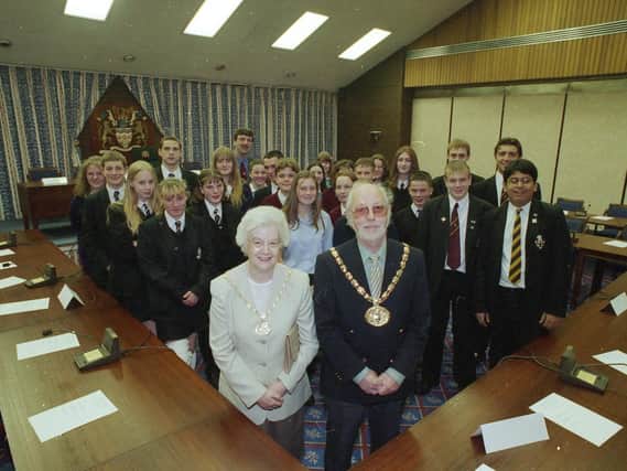 This high school in Leyland visited the Mayor and Mayoress of South Ribble - but which school is it?