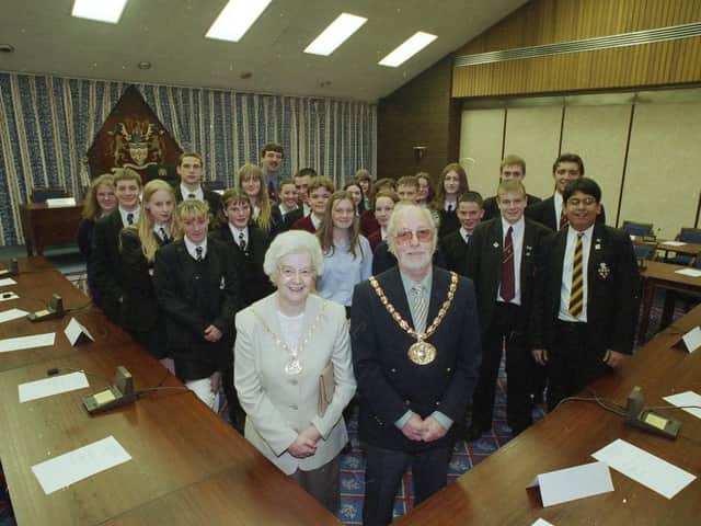 This high school in Leyland visited the Mayor and Mayoress of South Ribble - but which school is it?