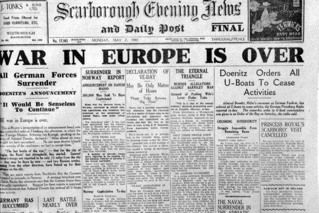Scarborough Evening News of May 7 1945