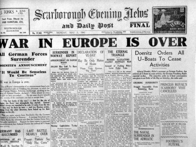 Scarborough Evening News of May 7 1945