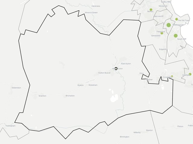 One death related to Covid-19 was recorded in Ayton and Snainton. There were a total of 9 deaths of residents in this area in the timeframe. Covid deaths were 11 per cent of the total.