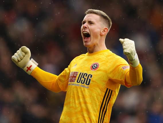 Dean Henderson, on loan at Sheffield United from Manchester United.