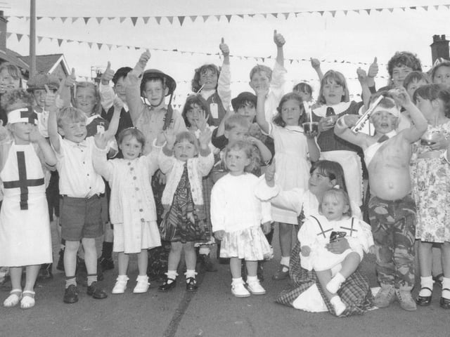 Children of Ash Road and Grove Road in Filey.