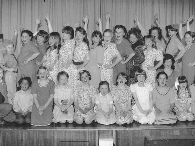 The cast of Filey Amateur Variety Association's VE Day concert.