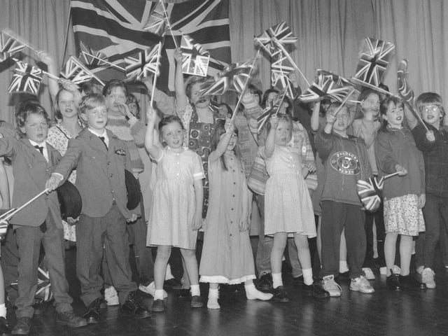 The rousing finale to the VE Day concert by Filey Amateur Variety Association.