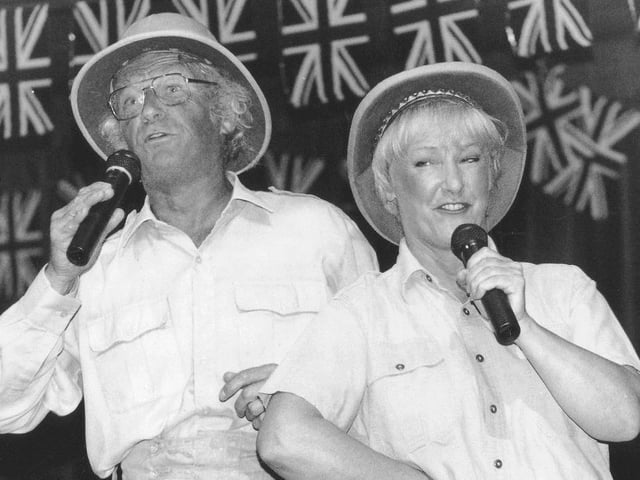 Period entertainment from John Mitchell and Doreen Kay at Scarborough Spa's A Night To Remember concert.