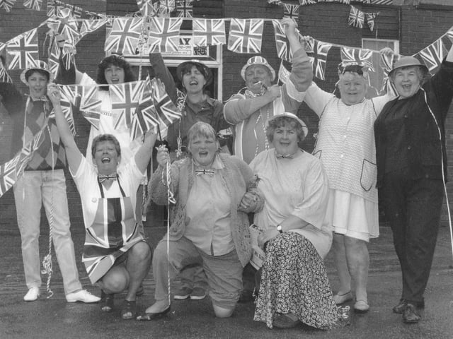 The organisers of the Edgehill VE Day party.
