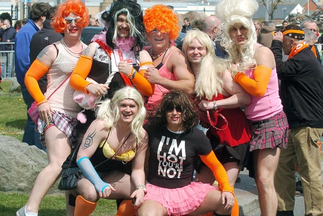 Fans dressed up in fancy dress for the big day