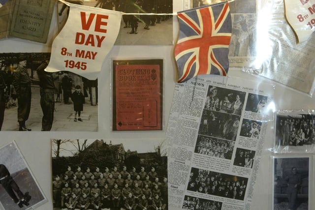 Steve Ge's VE Day exhibition at Northowram Club back in 2005.