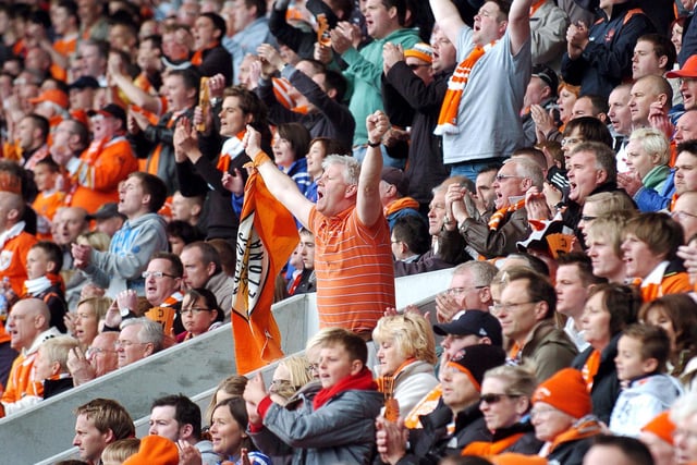 Blackpool fans are loud and proud