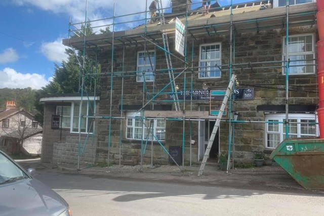 The Arncliffe Arms has taken advantage of the lockdown to renovate its roof