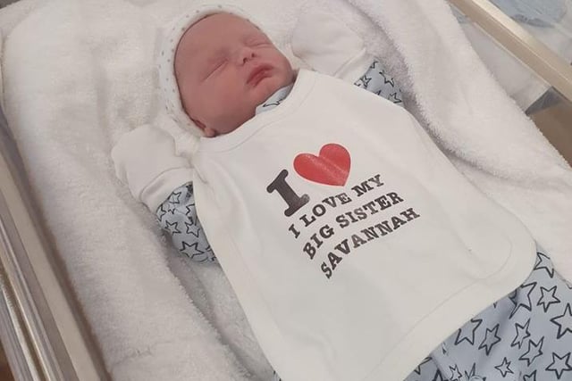 Emma Drewery gave birth to Kealan Stuart Drewery on May 2 at the RLI, weighing 6lb 12oz.