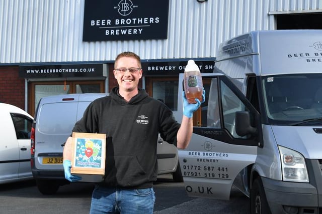 Big thanks to the companies like Beer Brothers who are delivering beer to our doors...in milkman style!