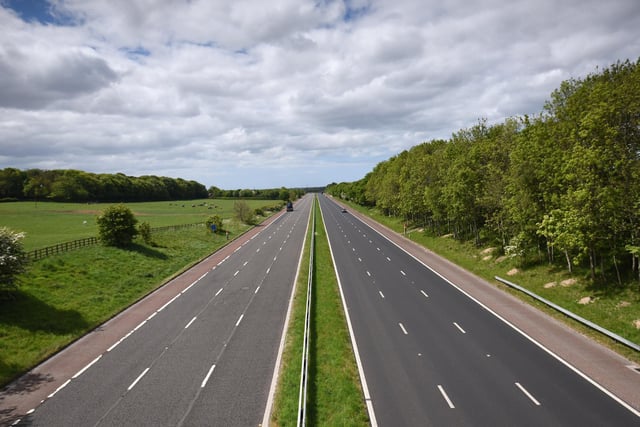 And it wasn't just in Stanley Park where the difference could be seen. This was the M55 on Monday, before the rules were eased.