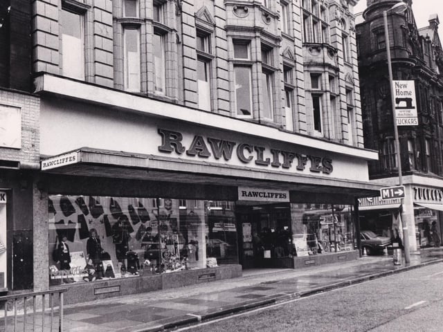 The Rawcliffes store on Duncan Street which offered school uniforms at a wide range of prices. Pictured in August 1982.