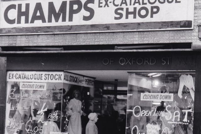 Did you shop at Champs back in the day? It was another shop feeling the pinch as city centre shoppers migrated to the Bond Street Centre.