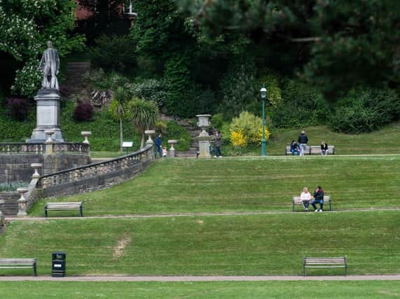 Avenham Park attracted few visitors despite the Government easing restrictions on lockdown yesterday (Wednesday, May 13)