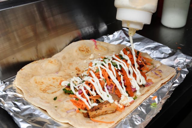 The traditional kebab re-imagined. Their house special doner is a mixture of two meats, falafel and halloumi or try their vegan doner meat option. Order on Just Eat.