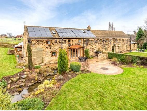 This stunning, four bedroom, three bathroom, barn conversion in Walton, is on the market for offers over 795,000.