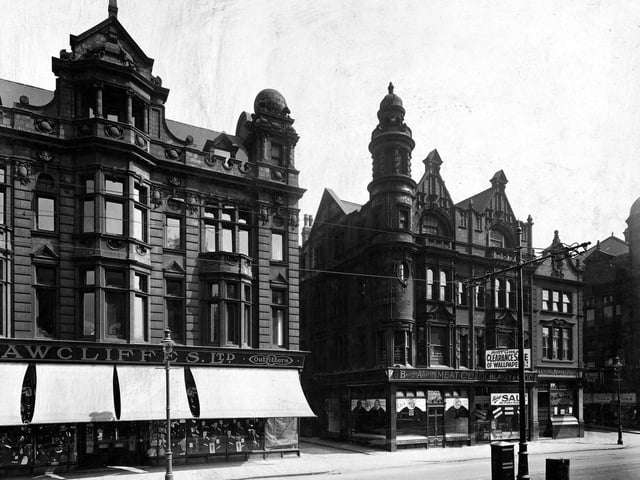On the left of this view is Rawcliffes Ltd at number 7 Duncan Street. Pictured in 1924.