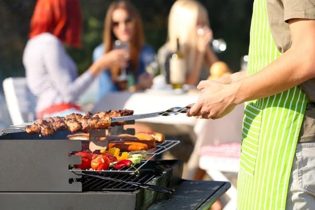 The classic BBQ - With clear skies and temps expected to reach 21C this weekend, it's the perfect time to dust off the BBQ and get sizzling. Credit: Shutterstock