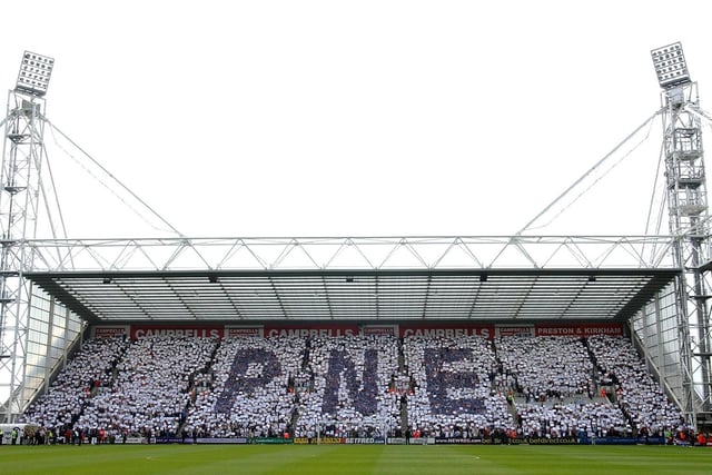 A packed Alan Kelly Town End shows its support for PNE ahead of the play-off clash with Derby