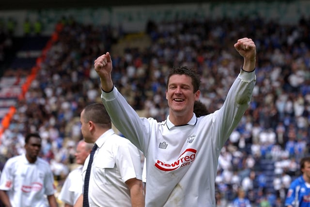 PNE striker David Nugent at the end of the first leg against Derby