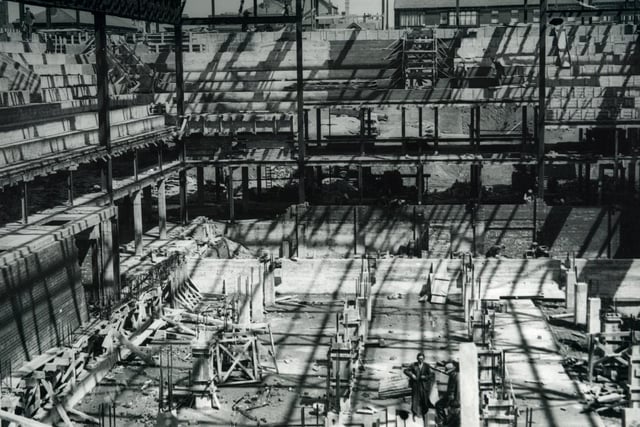 The baths under construction in 1939