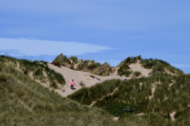 Going for a walk on the sand dunes.
