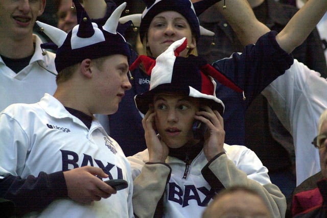 These PNE fans sported some good headgear for the Birmingham play-off semi-final second leg